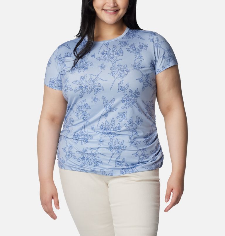 Columbia Womens Leslie Falls Short Sleeve Shirt - Plus Size